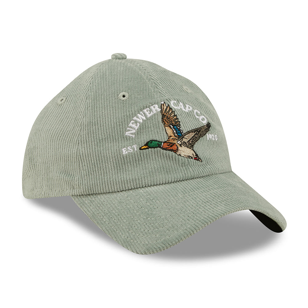 Casquette 9TWENTY Wildlife Casual Classic en Velours Côtelé Canard jade NEW ERA