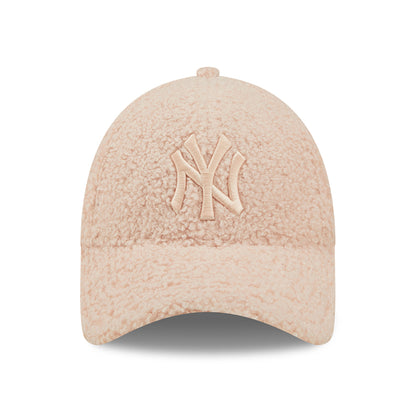 Casquette Femme 9FORTY MLB Borg New York Yankees rose clair NEW ERA