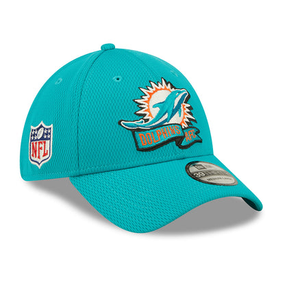 Casquette 39THIRTY NFL Sideline On Field Miami Dolphins bleu sarcelle NEW ERA