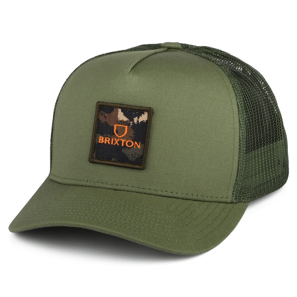 Casquette Trucker Alpha Block NetPlus MP olive BRIXTON