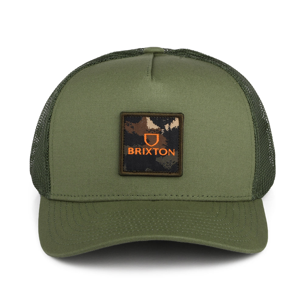 Casquette Trucker Alpha Block NetPlus MP olive BRIXTON