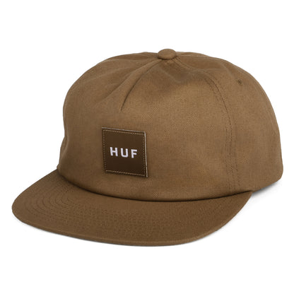 Casquette Snapback Non Structurée Box Logo marron HUF