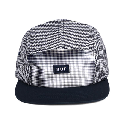 Casquette 5 Panel Micro Vichy bleu marine HUF