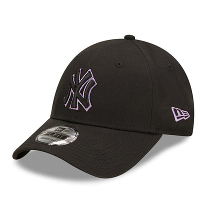 Casquette 9FORTY MLB Team Outline New York Yankees noir-violet NEW ERA