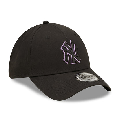 Casquette 9FORTY MLB Team Outline New York Yankees noir-violet NEW ERA