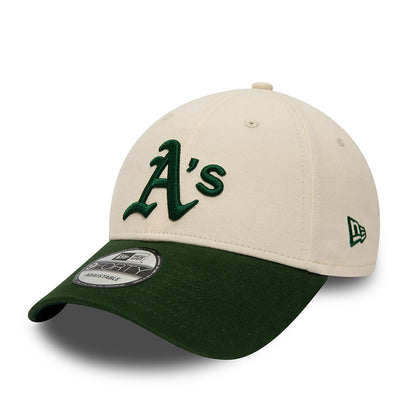 Casquette 9FORTY MLB Oakland Athletics crème-vert foncé NEW ERA