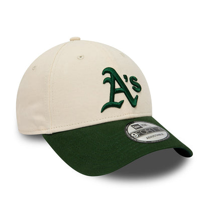 Casquette 9FORTY MLB Oakland Athletics crème-vert foncé NEW ERA