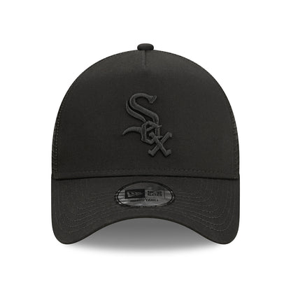 Casquette Trucker 9FORTY MLB Tonal Mesh Chicago White Sox noir sur noir NEW ERA