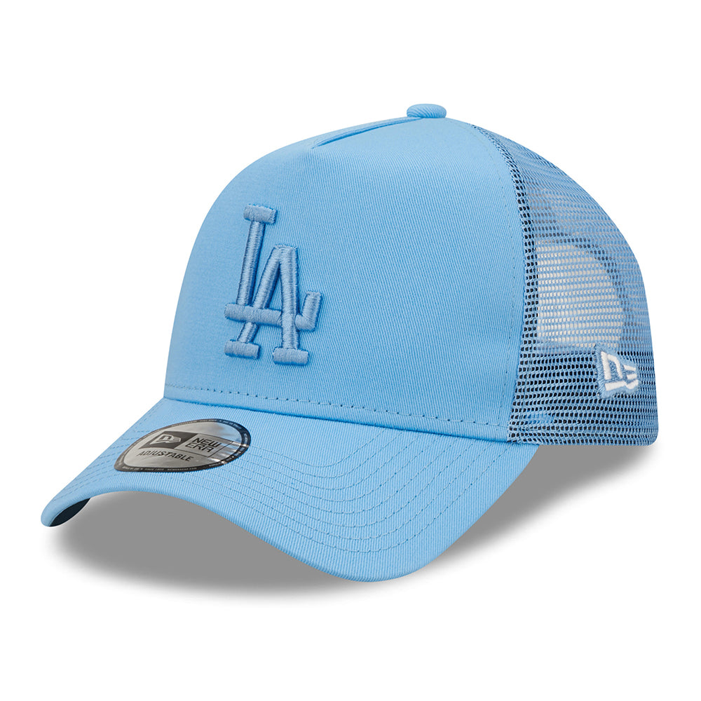 Casquette Trucker A-Frame 9FORTY MLB Tonal Mesh L.A. Dodgers bleu ciel NEW ERA
