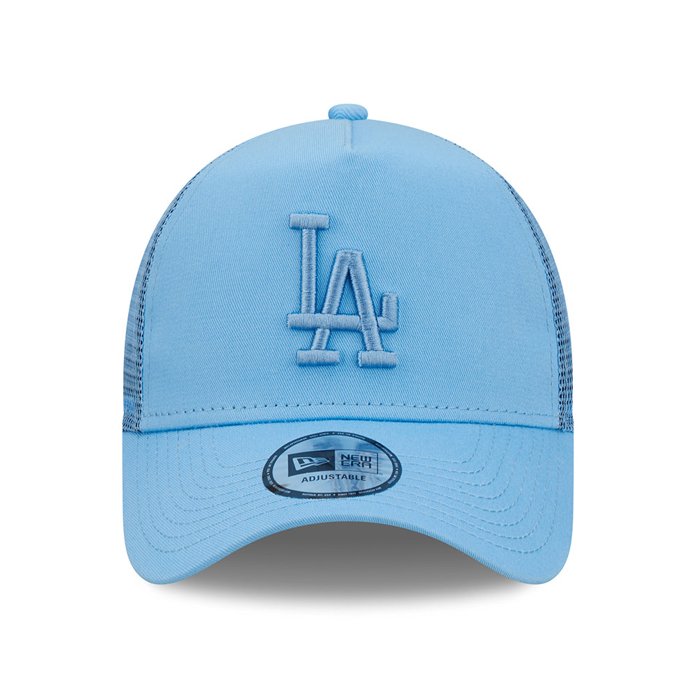 Casquette Trucker A-Frame 9FORTY MLB Tonal Mesh L.A. Dodgers bleu ciel NEW ERA