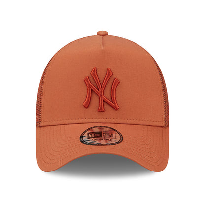 Casquette Trucker A-Frame 9FORTY MLB Tonal Mesh New York Yankees rouille NEW ERA