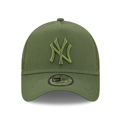 Casquette Trucker A-Frame 9FORTY MLB Tonal Mesh New York Yankees olive NEW ERA