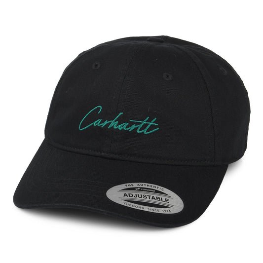 Casquette en Coton Sergé Delray noir CARHARTT WIP