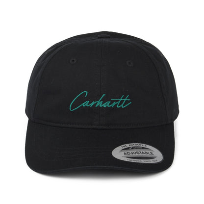 Casquette en Coton Sergé Delray noir CARHARTT WIP