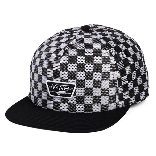 Casquette Trucker en Maille à Carreaux Full Patch noir-blanc VANS