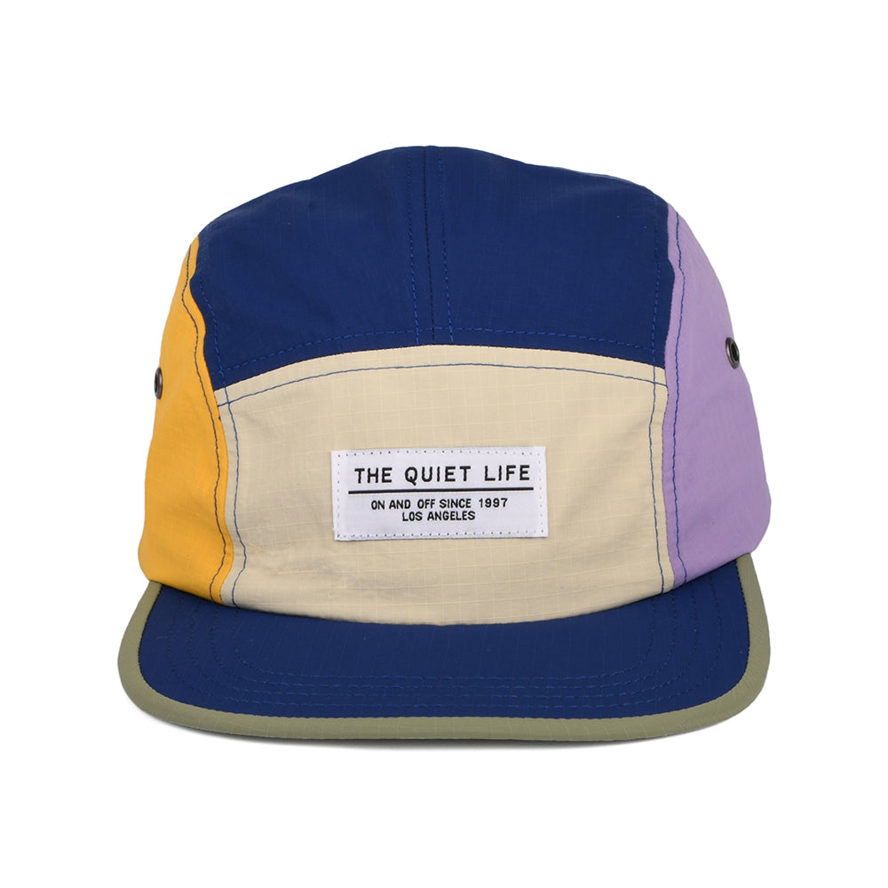 Casquette 5 Panel en Nylon Ripstop bleu marine-crème-violet THE QUIET LIFE