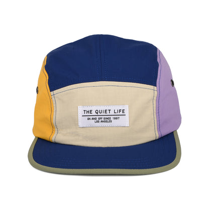 Casquette 5 Panel en Nylon Ripstop bleu marine-crème-violet THE QUIET LIFE
