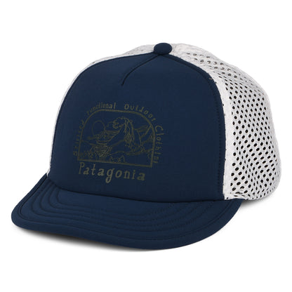 Casquette Trucker Recyclée Lost And Found Duckbill Shorty bleu-blanc PATAGONIA