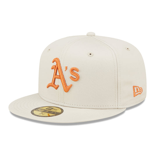 Casquette 59FIFTY MLB League Essential Oakland Athletics pierre-ocre NEW ERA