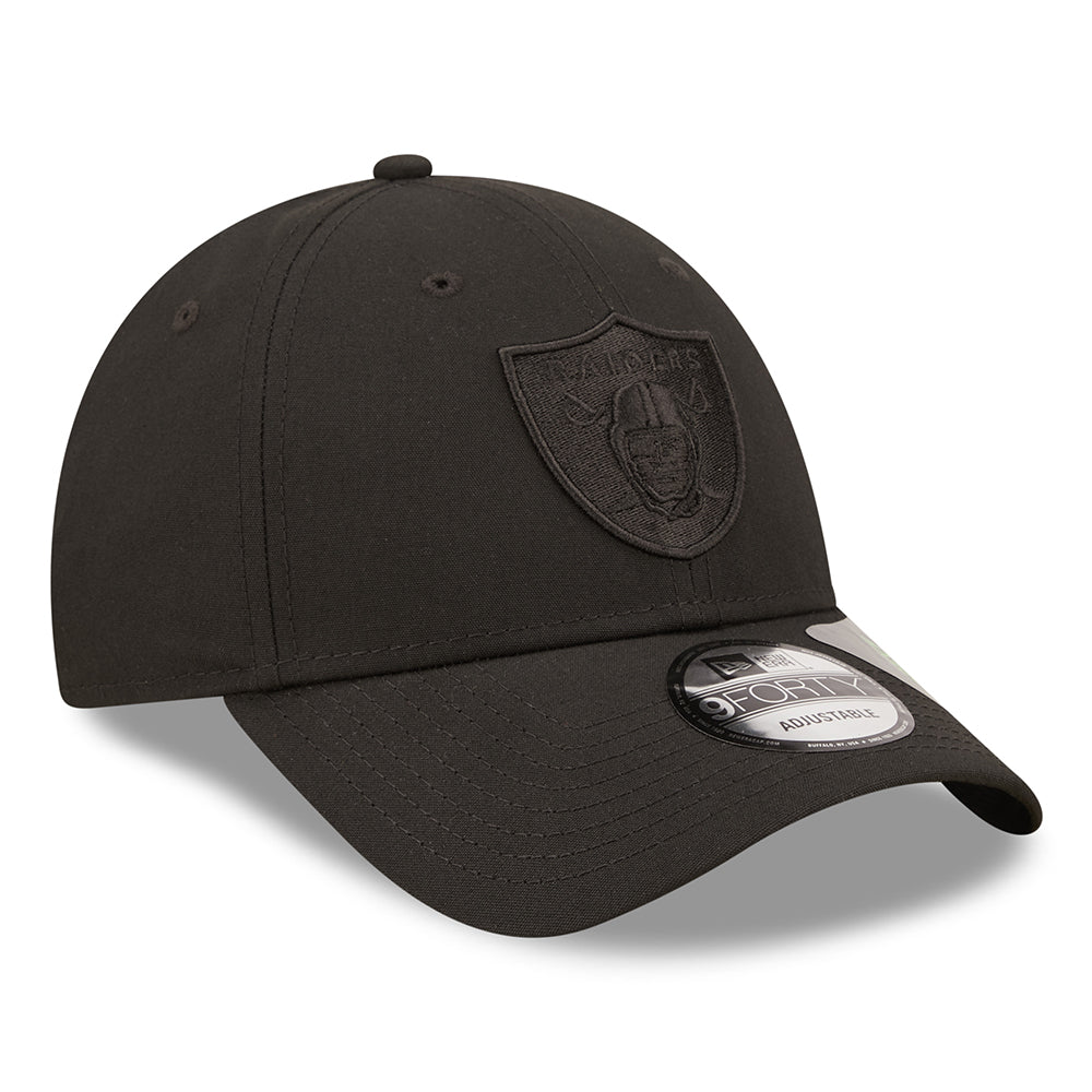 Casquette 9FORTY NFL Repreve Monochrome Las Vegas Raiders noir NEW ERA
