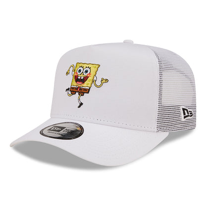Casquette Trucker Bob l'Éponge Nickelodeon A-Frame blanc NEW ERA