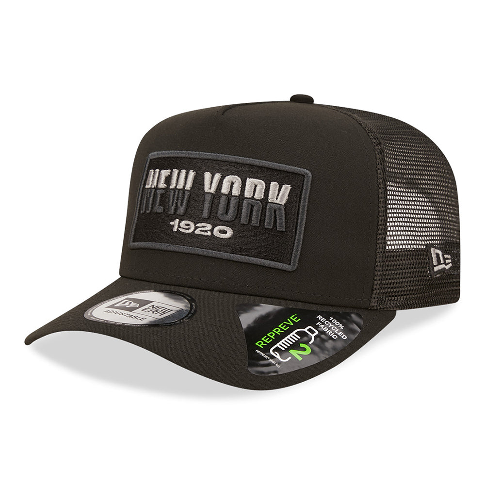 Casquette Trucker New York USA State A-Frame noir NEW ERA