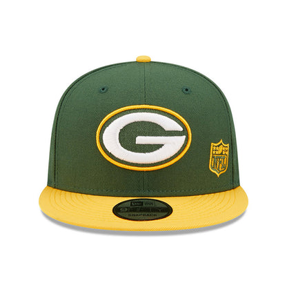 Casquette Snapback 9FIFTY NFL Team Arch Green Bay Packers vert-jaune NEW ERA
