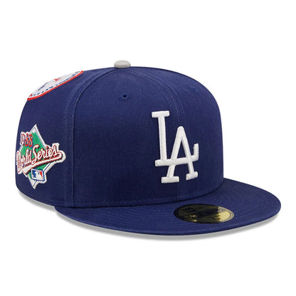 Casquette 59FIFTY MLB Cooperstown Patch L.A. Dodgers bleu NEW ERA