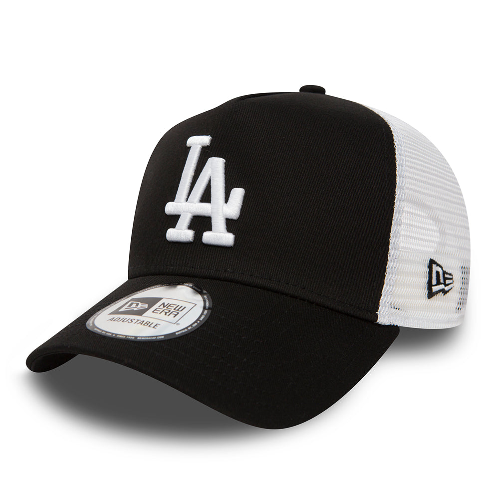 Casquette Trucker A-Frame MLB Clean Trucker L.A. Dodgers noir-blanc NEW ERA
