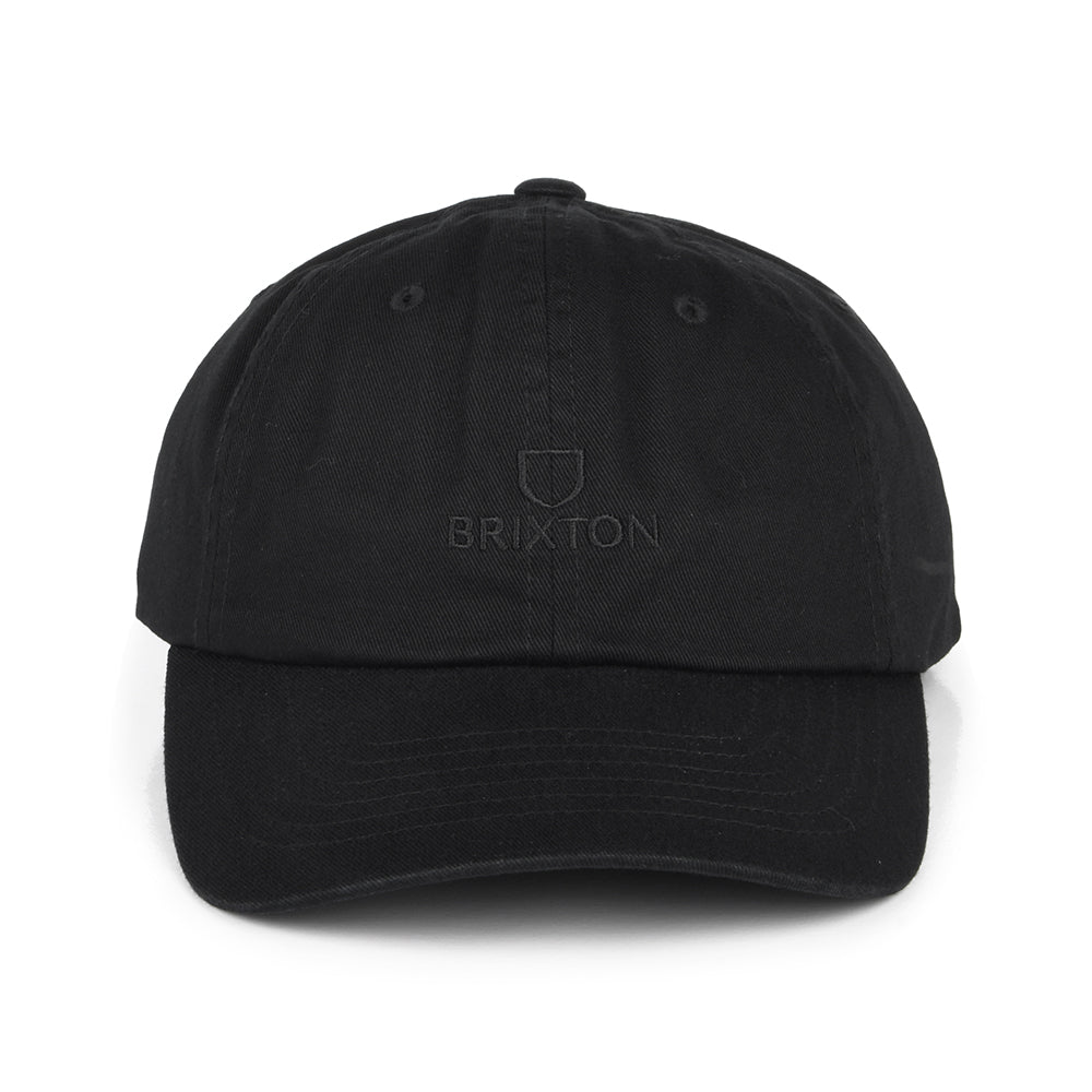 Casquette en Coton Alpha LP noir délavé BRIXTON