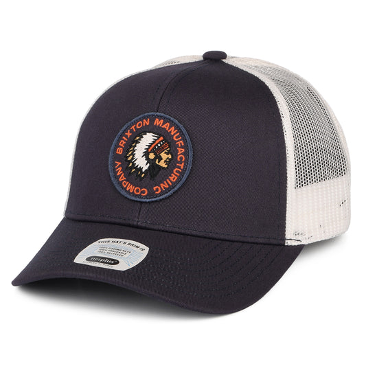 Casquette Trucker Rival Stamp NetPlus MP bleu marine délavé-blanc cassé BRIXTON