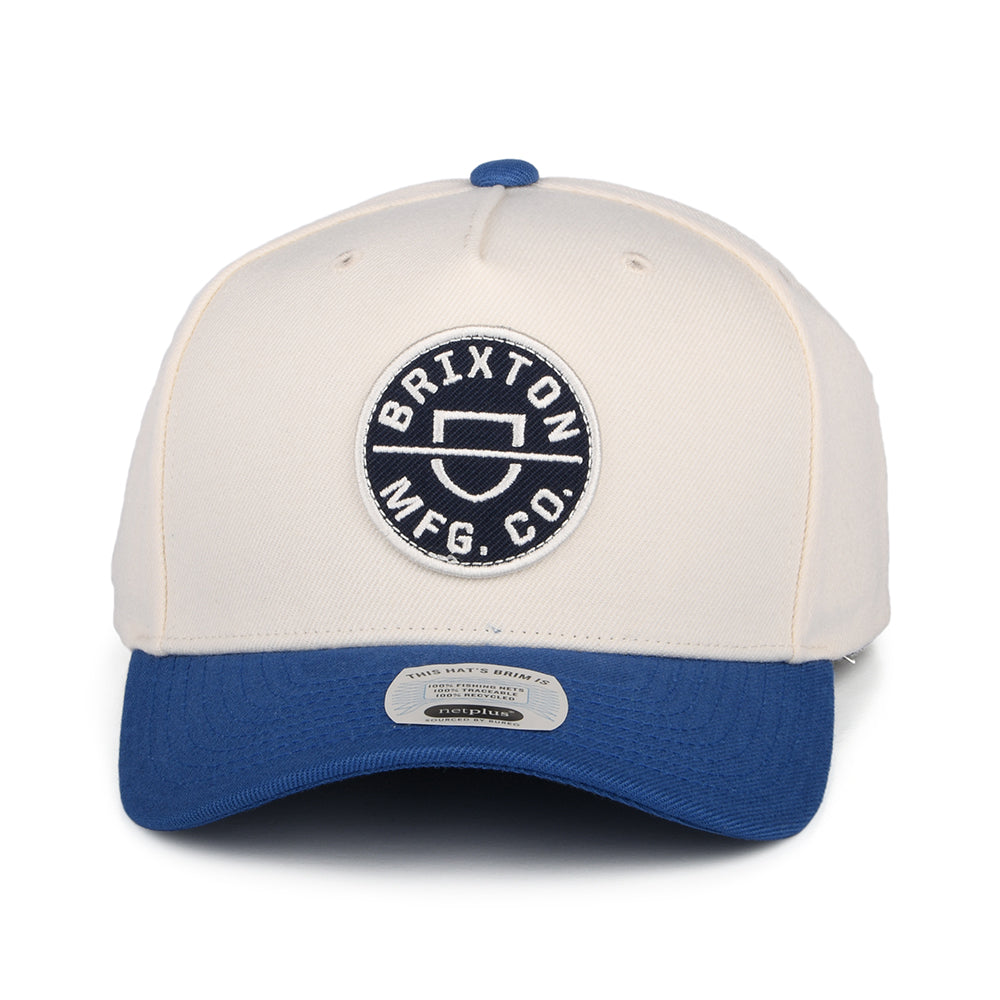 Casquette Snapback Crest C NetPlus MP blanc cassé-bleu BRIXTON
