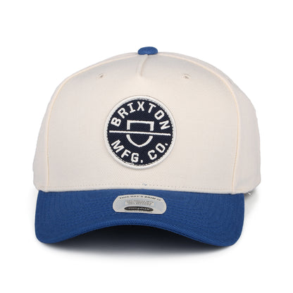 Casquette Snapback Crest C NetPlus MP blanc cassé-bleu BRIXTON
