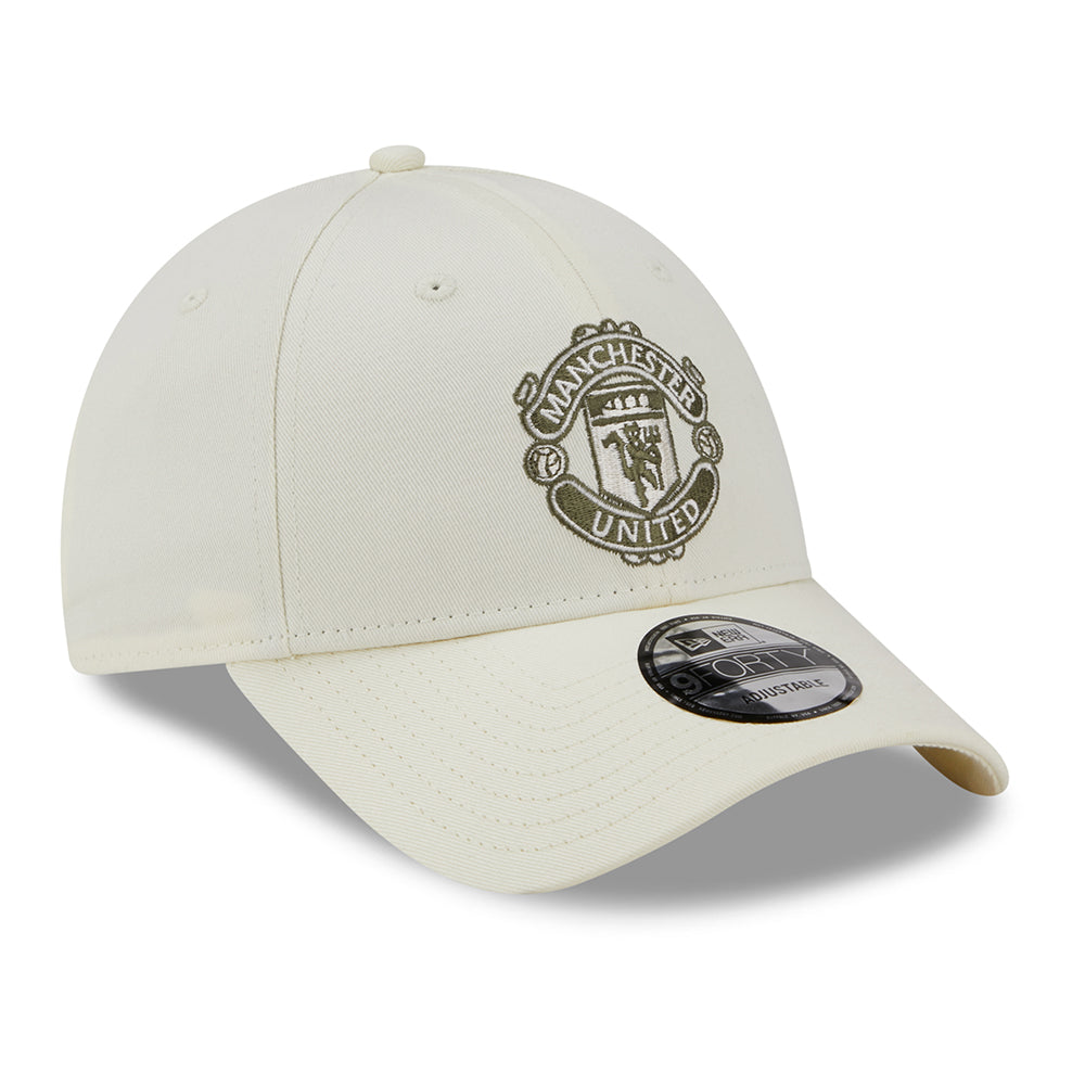 Casquette 9FORTY Seasonal Manchester United FC blanc cassé-olive NEW ERA