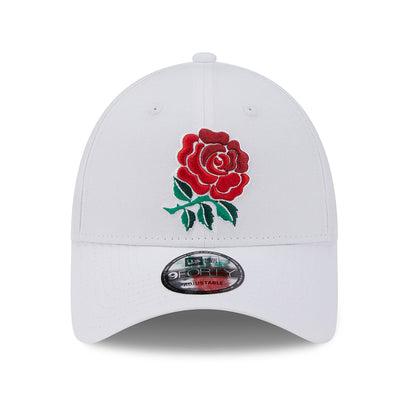 Casquette 9FORTY Core Fédération Anglaise de Rugby à XV blanc-écarlate NEW ERA