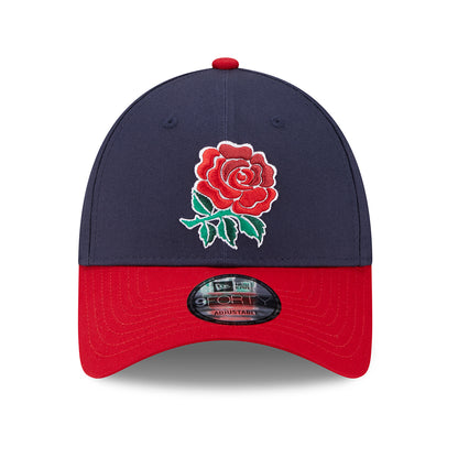 Casquette 9FORTY Core Fédération Anglaise de Rugby à XV bleu marine-écarlate NEW ERA