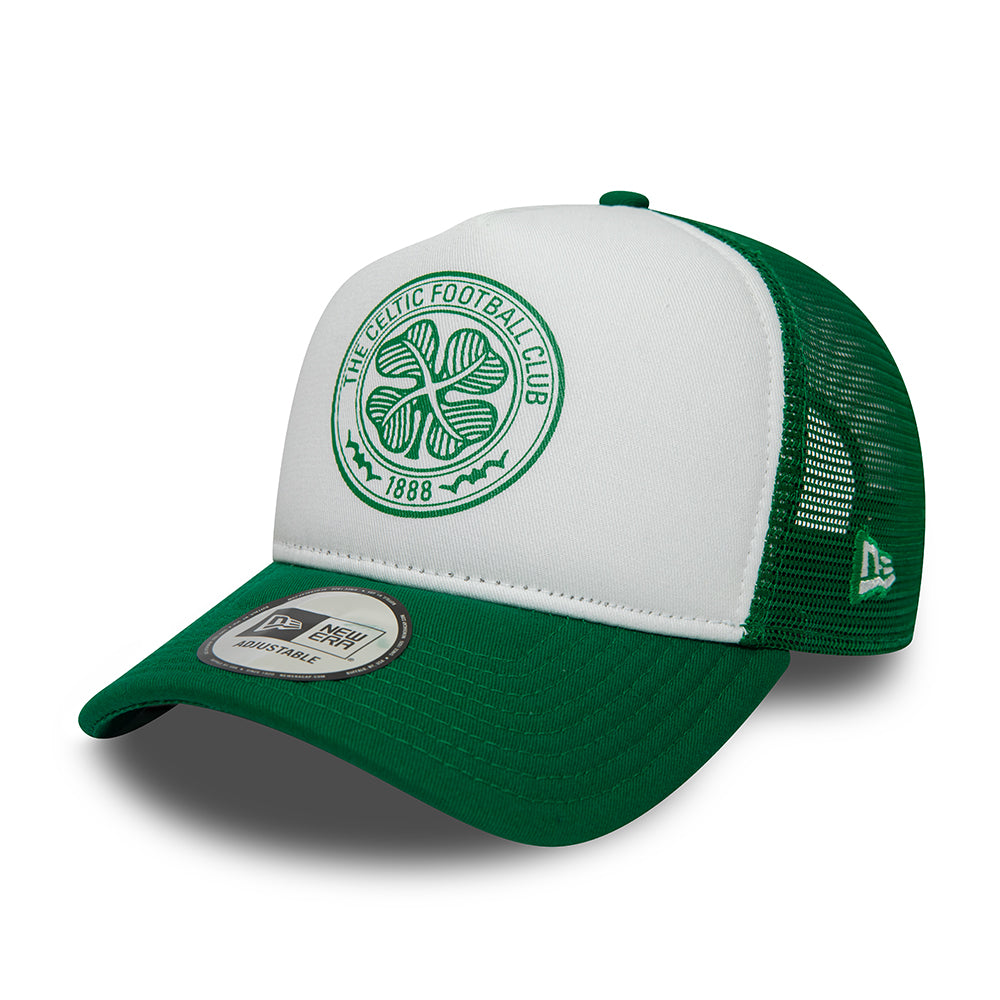 Casquette Trucker A-Frame Core Celtic FC vert-blanc NEW ERA