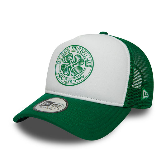 Casquette Trucker A-Frame Core Celtic FC vert-blanc NEW ERA