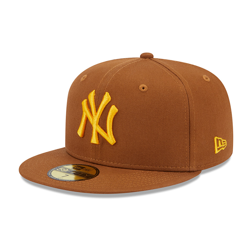 Casquette 59FIFTY MLB League Essential New York Yankees toffee-jaune NEW ERA