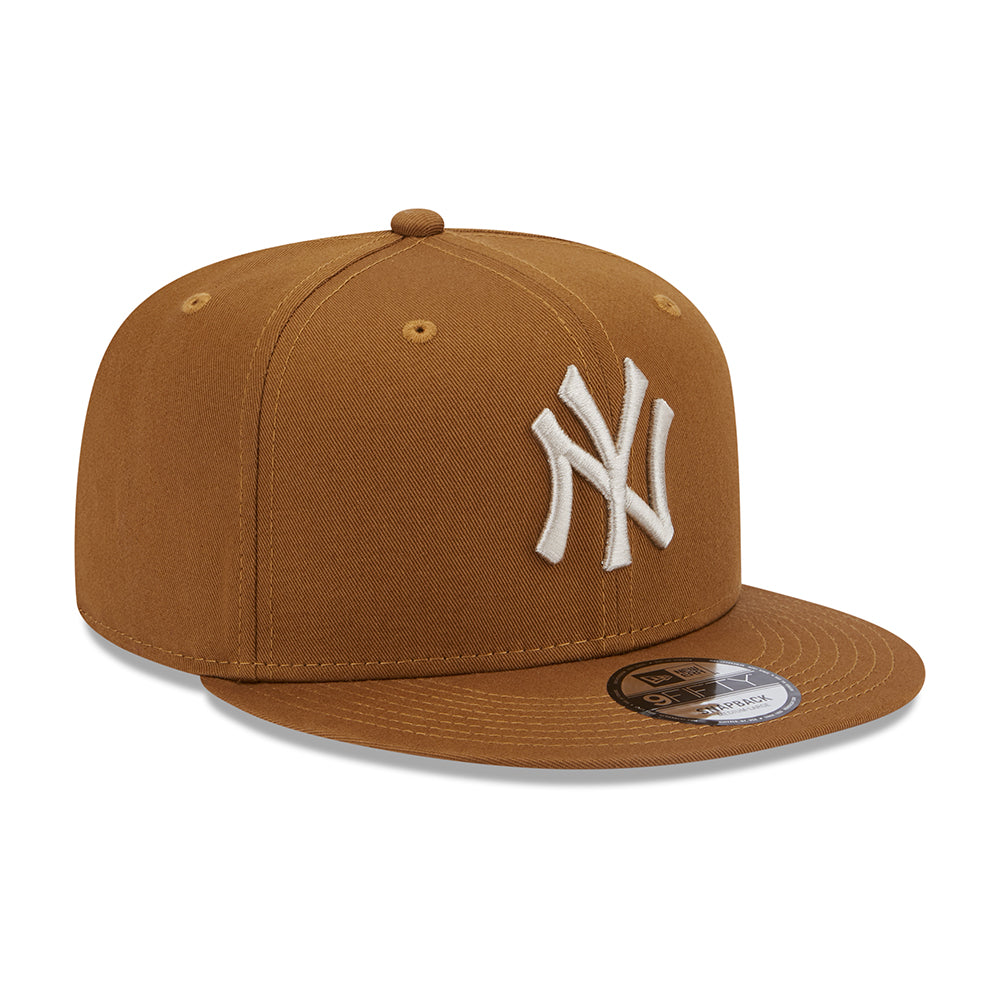 Casquette Snapback 9FIFTY MLB League Essential New York Yankees toffee-pierre NEW ERA