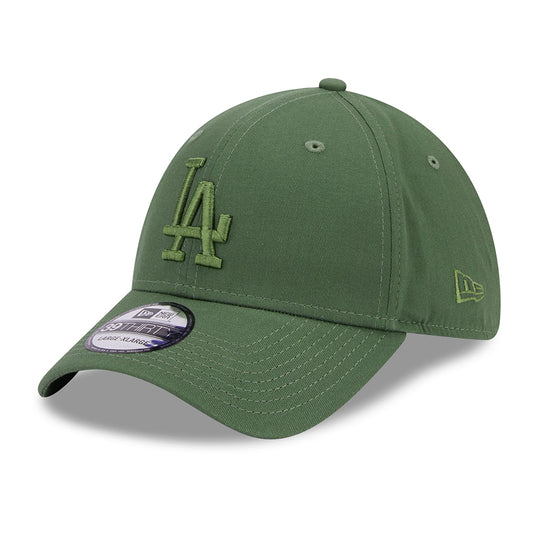 Casquette 39THIRTY MLB League Essential L.A. Dodgers olive sur olive NEW ERA