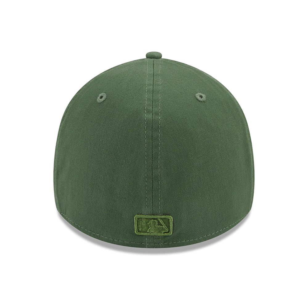 Casquette 39THIRTY MLB League Essential L.A. Dodgers olive sur olive NEW ERA