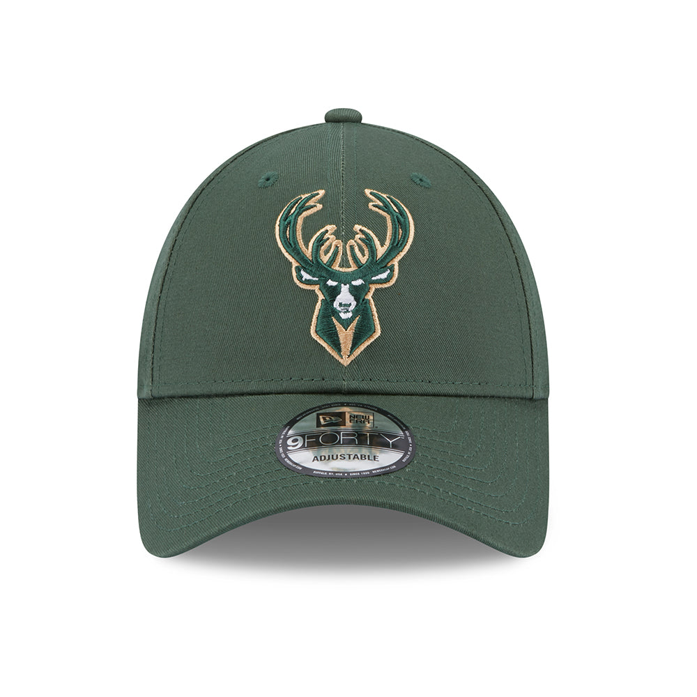 Casquette 9FORTY NBA Team Side Patch Milwaukee Bucks vert NEW ERA