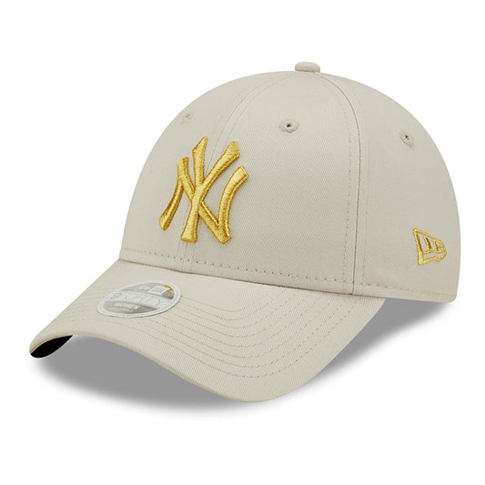 Casquette Femme 9FORTY MLB Metallic Logo New York Yankees pierre-doré NEW ERA