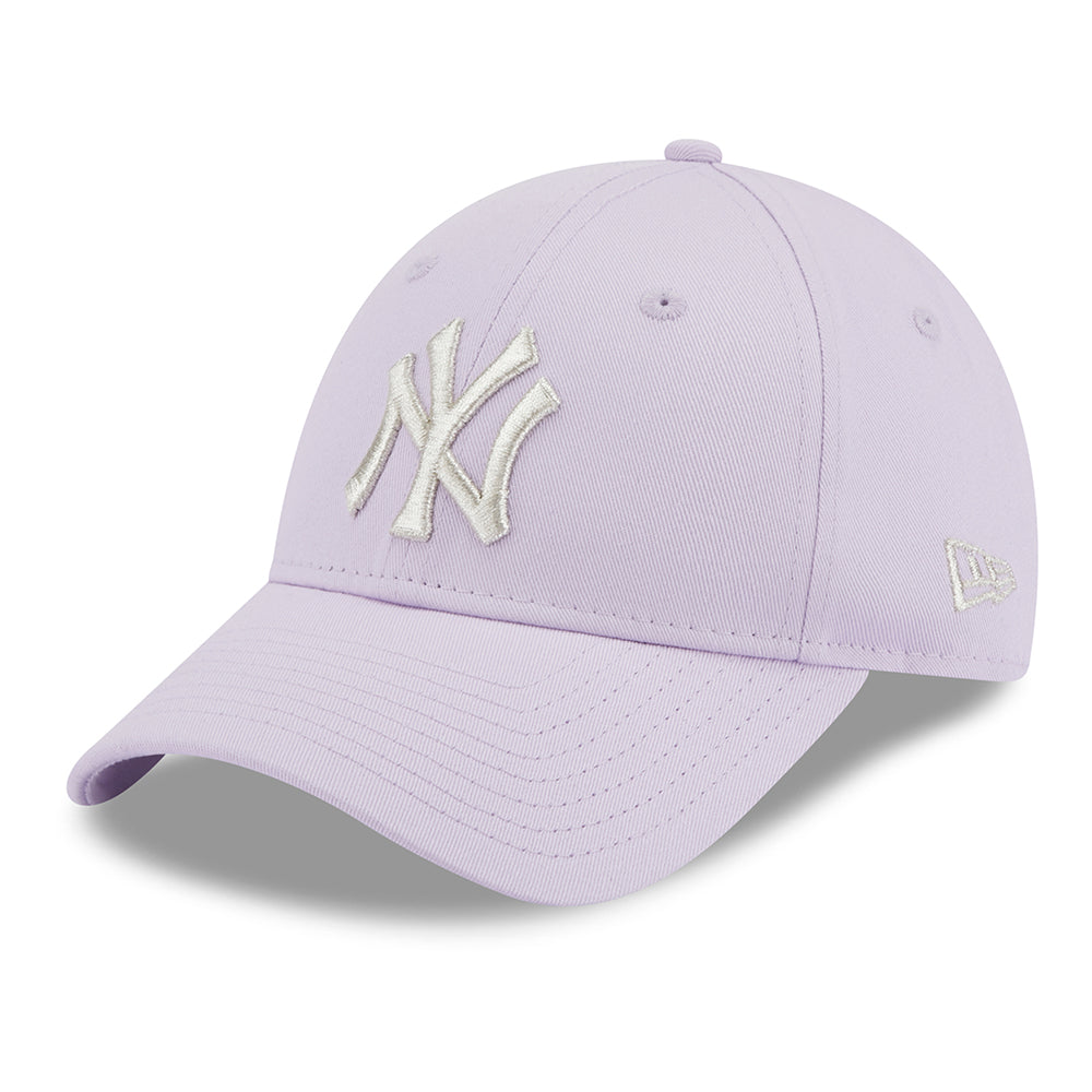 Casquette Femme 9FORTY MLB Metallic Logo New York Yankees lavande-argenté NEW ERA