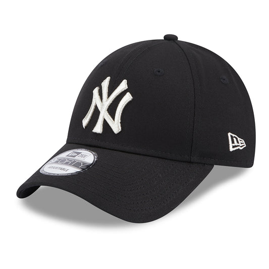 Casquette Femme 9FORTY MLB Metallic Logo New York Yankees noir-argenté NEW ERA