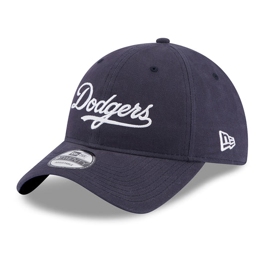 Casquette 9TWENTY MLB Team Script L.A. Dodgers bleu marine-blanc NEW ERA
