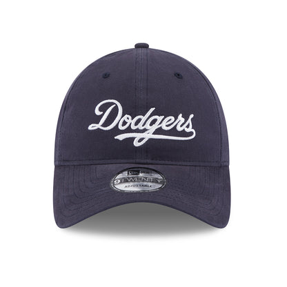 Casquette 9TWENTY MLB Team Script L.A. Dodgers bleu marine-blanc NEW ERA