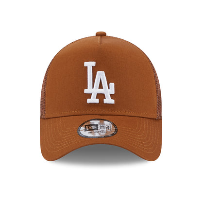 Casquette Trucker MLB League Essential A-Frame L.A. Dodgers toffee-blanc NEW ERA