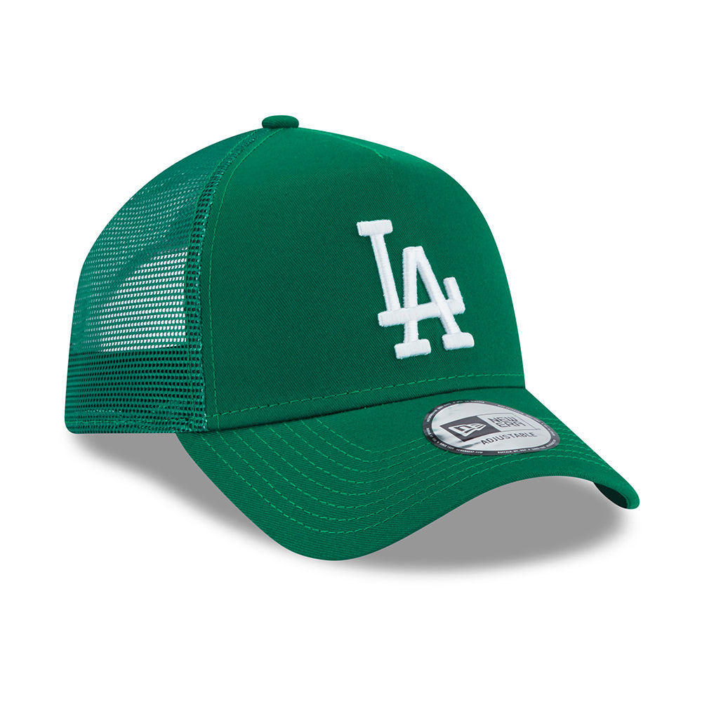 Casquette Trucker MLB League Essential A-Frame L.A. Dodgers malachite-blanc NEW ERA
